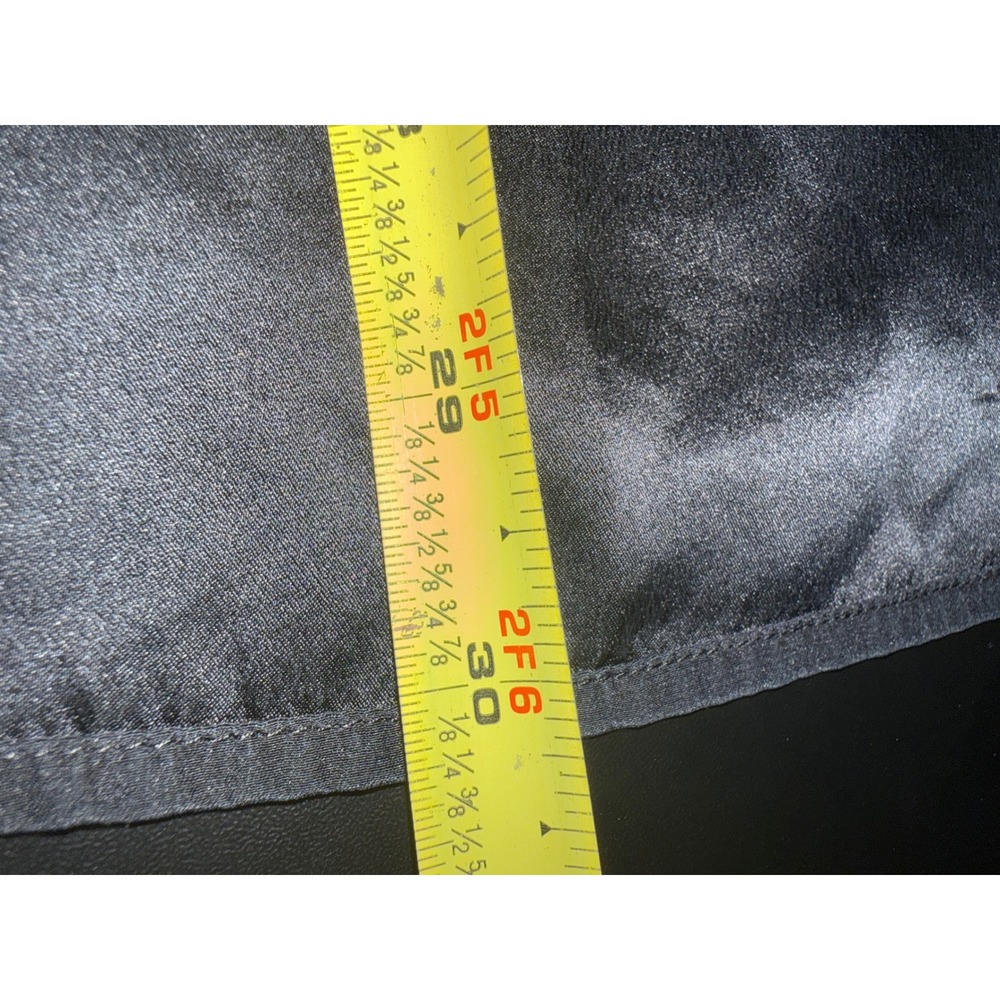Lafayette 148 New York Blouse Women L Black 100% Silk 3/4 Sleeve Hidden Button - Picture 11 of 12